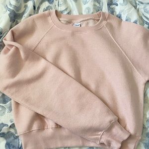 STILL FOR SALE (read des.) Cropped Pink Sweatshirt!
